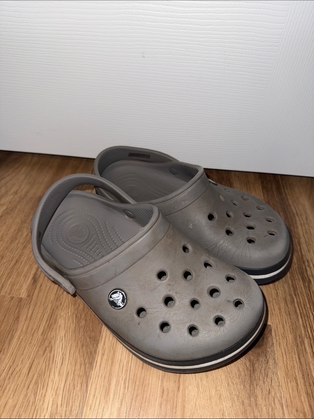 CROCS Classic Clog in Gray with Black Accent